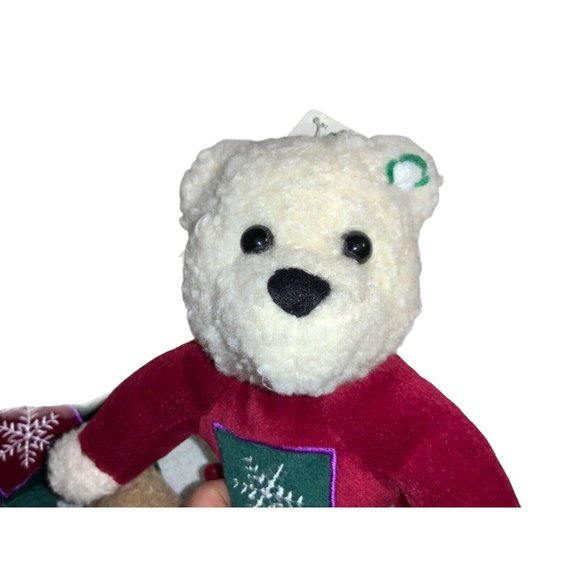 HALLMARK Plush Mistletoe Christmas Kissing Kiss Bears Plush Stuffed Magnetic-new - Picture 4 of 6